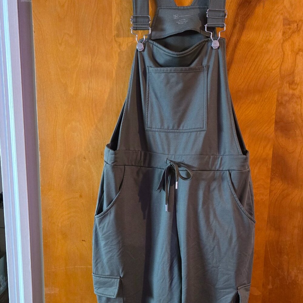 Olive green overalls jumpsuit